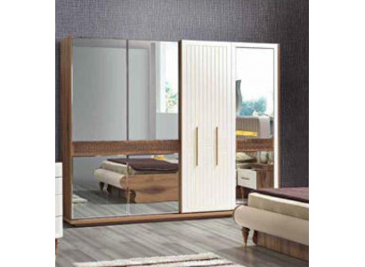 Šatní skříň Skříň Luxus Dřevo Skříně Nábytek Design Ložnice