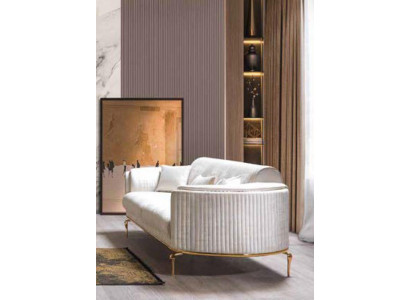 Luxus dreisitzer sofa couch moderne couchen textil stoff 234cm xxl