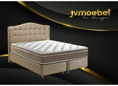 Postel Kožená 2x noční stolek 3 dílný Ložnice Set Nábytek Moderní Luxusní Postele Nový