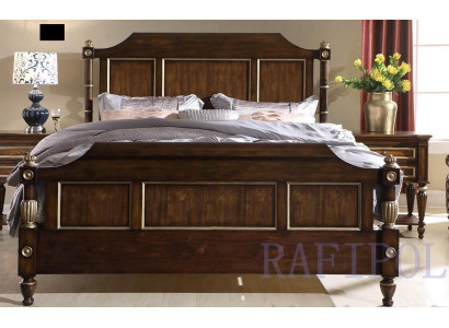 Designer postel Klasický dřevěný hotelový dvoulůžkový pokoj luxus 180x200 nový