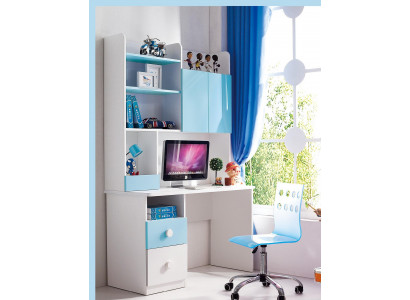 Stůl Bílý Sady nábytku do kanceláře Kompletní sada kancelářského nábytku Regál Komoda Skříň