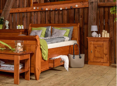 Luxusní postel 2x noční stolek 3-dílná sada postele manželská postel pokoj hotel manželský nový