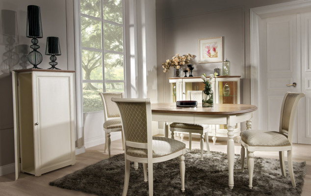 Velký stůl Jídelní stůl Dřevěný stůl Konferenční stůl Rozkládací 190cm Model FL-S2