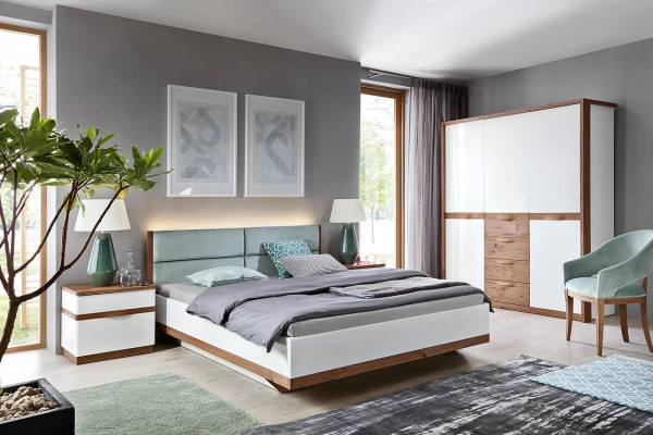 Klasická postel Dvoulůžko manželská postel Dřevěná postel Venkovská - Model CM-B4