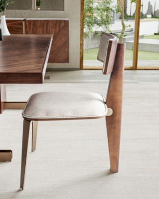 Hnědý jídelní stůl Designer stoly Stůl + 4x židle nábytek 5dílná sada