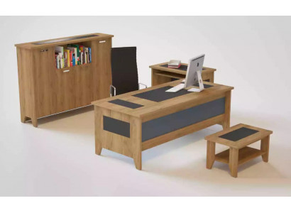 Vysoká kvalita, elegantní kancelářská sada v moderním stylu z pevného dřeva.