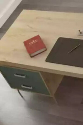 Moderní designer hnědý luxusní psací stůl kancelářský nábytek dřevěné stoly nový.