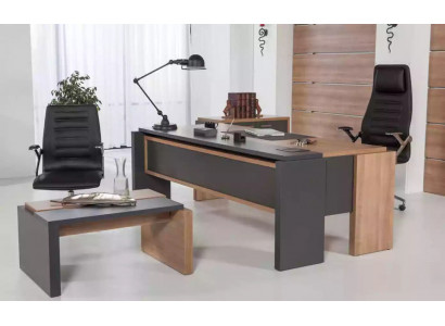Luxus psací stůl dřevěný design kancelářský nábytek 206x102cm