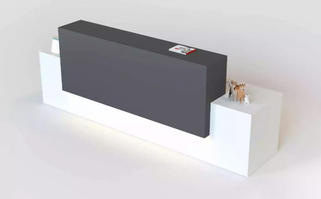 Luxusní recepční pult v moderním stylu z kvalitních materiálů