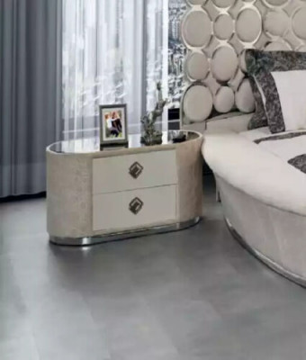 Ložnice - moderní postel + 2 noční stolky + toaletní stůl + zrcadlo, nový.