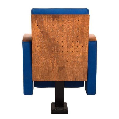 Křeslo Art Deco Křeslo Sedací souprava 1 místná pro divadlo Design Luxus Modrá Textilie