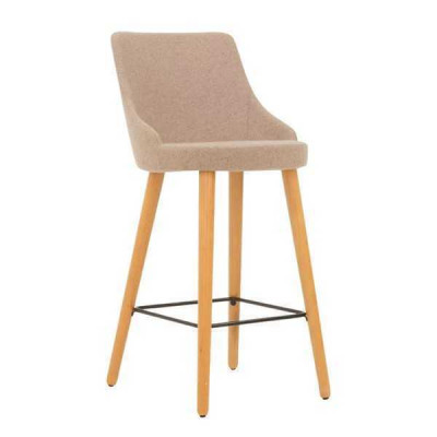 Moderní barový stůl Designer židle Dřevěná jídelní židle Taburet Bar Beige Nový