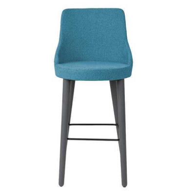 Elegantní barový stůl designér židle dřevěná židle jídelní židle stojan modrá Nová