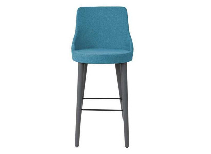 Elegantní barový stůl designér židle dřevěná židle jídelní židle stojan modrá Nová