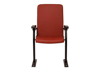 Křeslo Pohovka 1místná pro divadlo Design Luxusní Červené Křeslo Art Deco Textil Nové