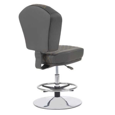 Elegantní baru židle designový kovový jídelní židle stolička bar šedá nová