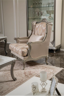 Pohovka 1místná textilní lounge luxusní klubového polstrování nový křeslo design