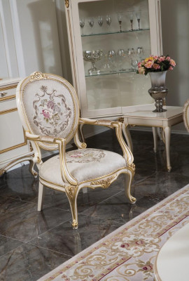 Křeslo Nábytek Židle Art deco Design Vysoký nábytek Textilie Obývací pokoj Loungování