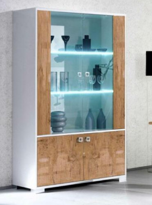 Vitrína XXL Vitríny Obývací Pokoje 110*50 Skříně Design Italský Nábytek Nový