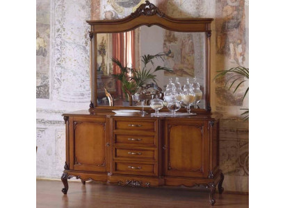 Komoda Sideboard Komody Sideboard Obývací pokoj Barokní Kredenc xxl design Masivní dřevo