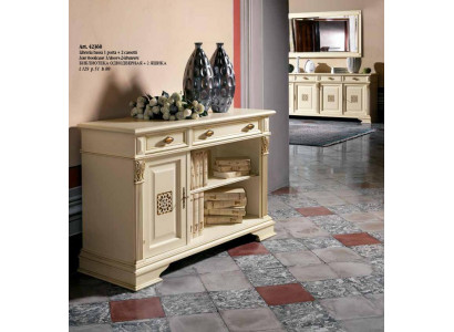 Italský design nábytek starověký - dřevěná barová kredence skříň komoda
