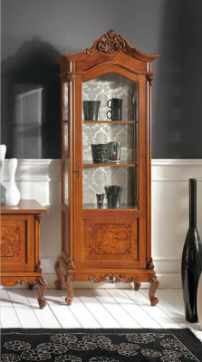 Dřevěná vitrína skleněná skříň tvrdé dřevo vitrína obývací pokoj nábytek komoda