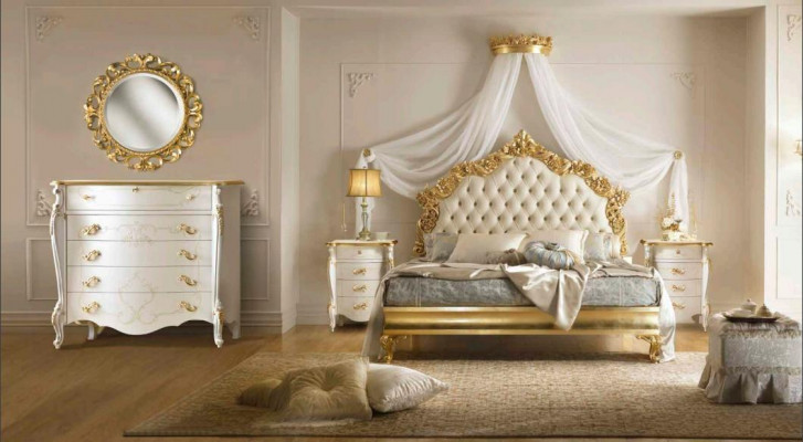 Postel Přezka Design Luxus Dvojpostelové Hotelové Postele Ložnice 180x200cm Masivní dřevo