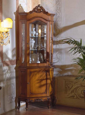 Eck Vitrine Vitrine Schrank Vitrinen Wohnzimmer Schau Schränke Design  Rohová vitrína Skleněná vitrína Skříň Vitríny Obývací pokoj Vitrína Skříně Design