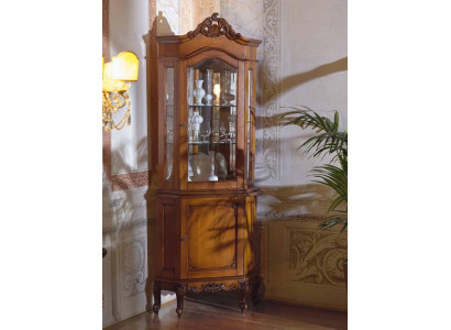 Eck Vitrine Vitrine Schrank Vitrinen Wohnzimmer Schau Schränke Design  Rohová vitrína Skleněná vitrína Skříň Vitríny Obývací pokoj Vitrína Skříně Design