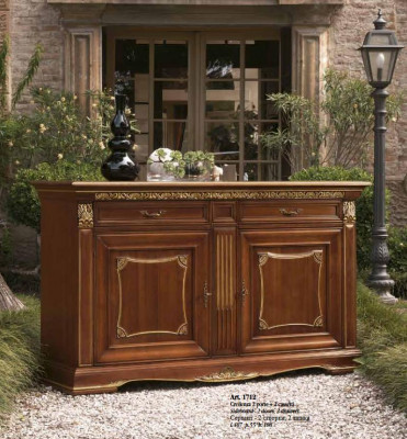 Komoda Sideboard obývací pokoj Barokní kredenc xxl design Nová masivní dřevo.