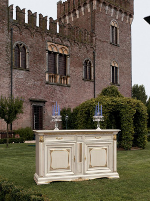 Komoda Design Obývací pokoj Nábytek Masivní dřevo Nové Sideboard Lowboard Skříň Nový