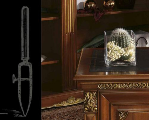 Stůl kancelářský stůl klasický designér kancelářské stoly barokní rokoko masivní dřevo