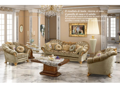 Design Pohovky Textil Relax Moderní Garnitura Beige Sedací Souprava 3+1+1 Sedadlo