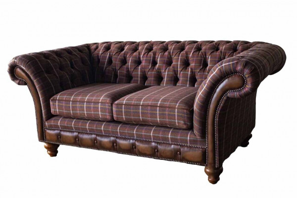 Chesterfield Dvousedadlový nábytek 2-lůžková pohovka Křesla Polštáře Lounge Couches.