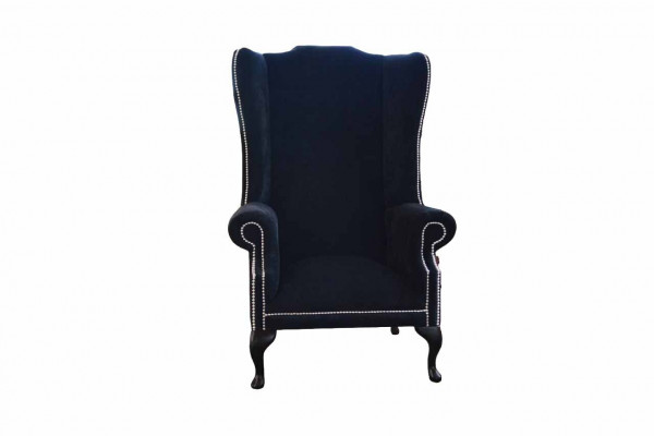 Chesterfield křeslo s uchem Design Luxus textilní pohovky textilie 1-sedák polstrovaný