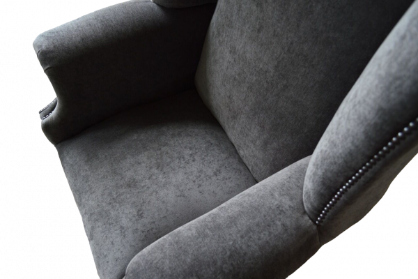 Ohrensessel Křeslo Design Potahové Pohovka Chesterfield Textilní Nábytek