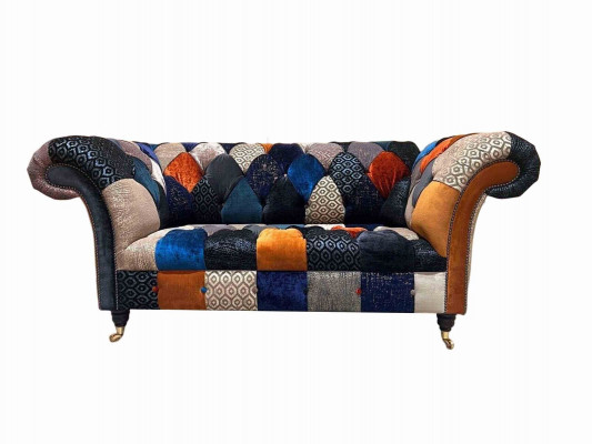 Sofy Sedací Látkový Design Třísedák Luxusní Nábytkový Chesterfield Barevný