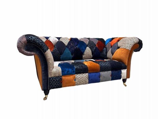 Sofy Sedací Látkový Design Třísedák Luxusní Nábytkový Chesterfield Barevný