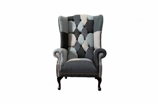 Ohrensessel Chesterfield Sofa Pohovka Pohovka čalouněná 1 místo Křesla Pohovky Textilní