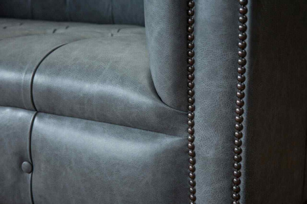 Chesterfield Sofa Couch Vypinací Pohovky Klasický 2 Sedák Sedadlo Kůže