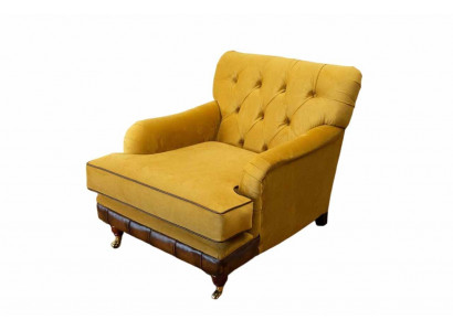 Křeslo 1místné Pohovky Tkaniny Obývací pokoj Textil Luxusný nábytek Jednosed Chesterfield