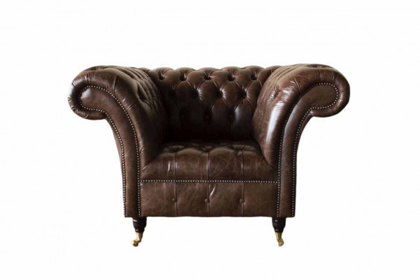 Chesterfield křeslo Klasický design Obývací pokoj čalouněný Jednosedadlový Styl Nábytek