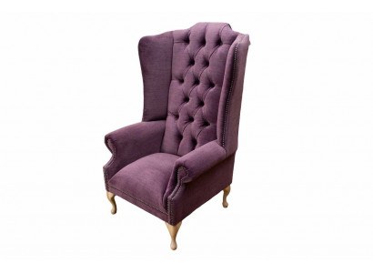 Křeslo s ušními opěrkami Designer Textil 1 Místné Pohovky Chesterfield Polštáře