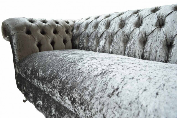 Chesterfield Design Pohovka 2 Místná Čalouněná Šedá Pohovky Nové