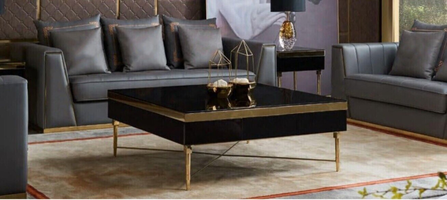 Dreisitzer Couch Modern Couch Polster Sofa 3 Sitzer Leder Couchen