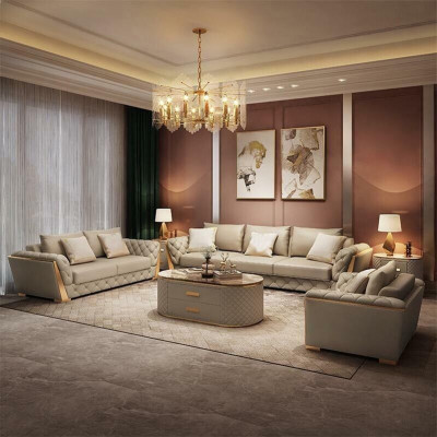 Design obývací souprava pohovky 3+2 díly kožená sedací souprava obývacího pokoje