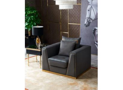 Designer židle do obývacího pokoje Jednosedadlová polstrovaná pohovka gauč Televize nový