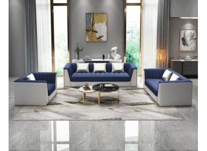 Sofa set 3 2 1 seats design sofas upholstery couches textile relax
