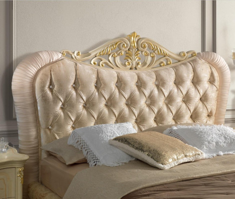 Luxus Chesterfield postel Postele Polštářová postel Dvojitá Italská ložnice Nový