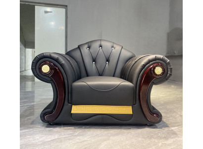 Luxus křeslo Chesterfield jednomístné pohovka nábytek zařízení gauč 1 osoba